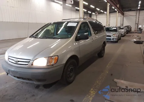 2002 Toyota Sienna Ce z USA, uszkodzony, nr VIN 4T3ZF19C72U461543